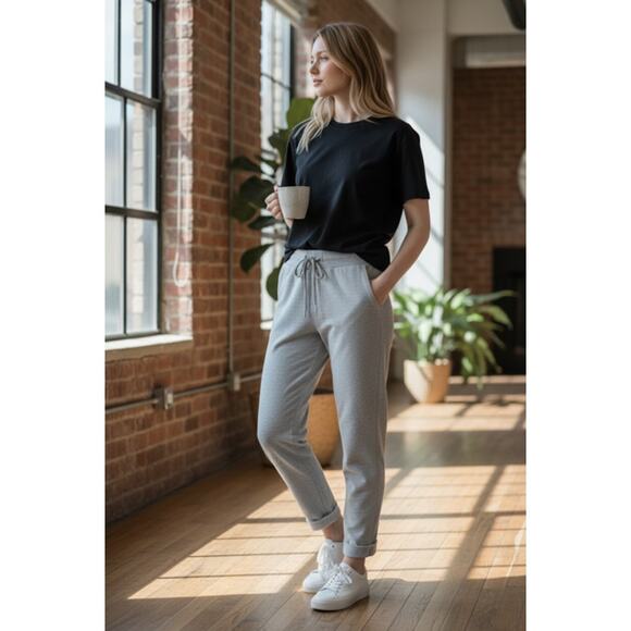 Athleta Pants - Athleta Gray Sweatpants Size M Modal Blend Joggers Lounge Pants